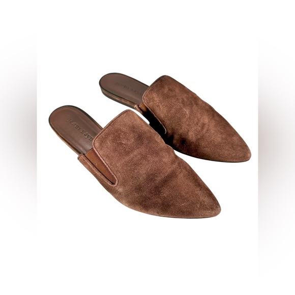 Jenni Kayne Rich Brown Suede Mules US size 8